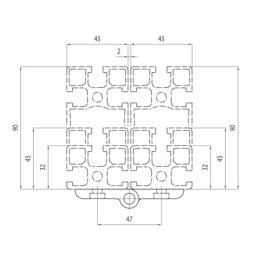 Zsanér - 80x80 - Alu